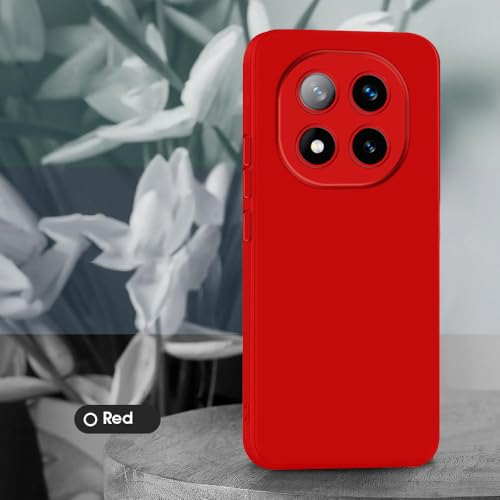 Image of Back Cover for Mi Redmi Note 14 Pro Plus 5G | Full Camera Protection | Premium Liquid Silicon Case | Flexible Bumper Case for Mi Redmi Note 14 Pro Plus 5G (Red)