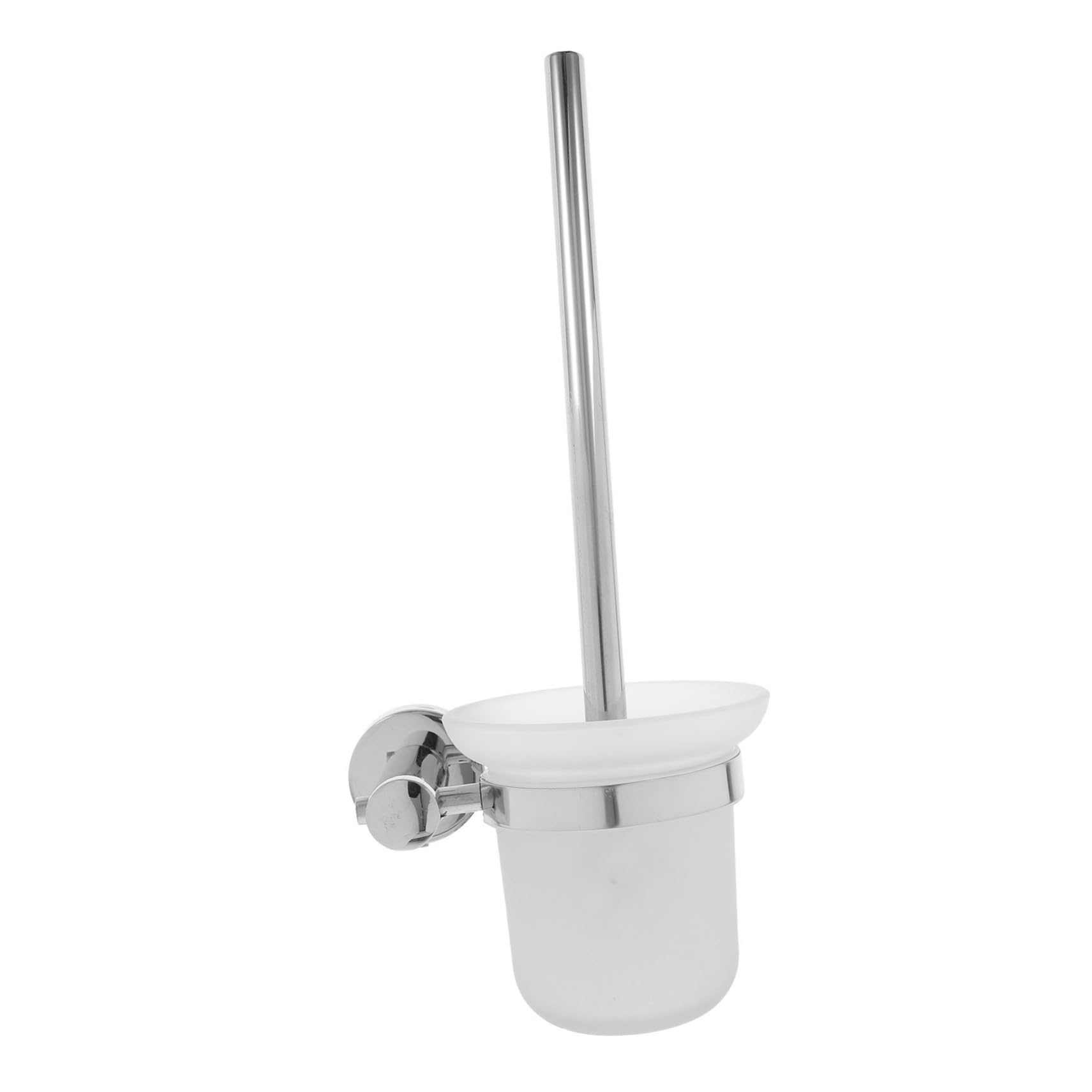 Set scopino per WC a Parete in Acciaio Inossidabile con Supporto - Elegante Accessorio per la Pulizia del Bagno, salvaspazio per Una Manutenzione Semplice e Decorazioni Eleganti