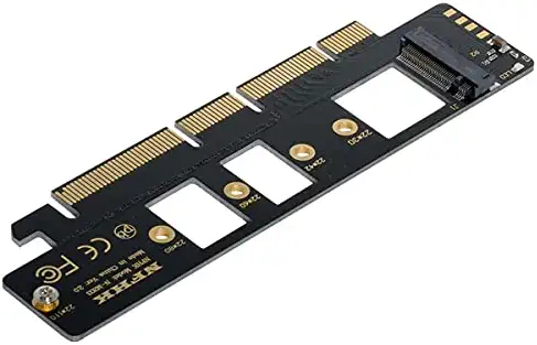 NFHK NGFF M.2 M-Key NVME AHCI SSD to PCI-E 3.0 16x 4X Adapter for 110mm 80mm SSD