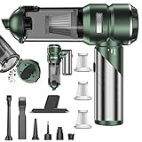 Aspiratore Manuale Senza Fili Ricaricabile 21000Pa con Motore Senza Spazzole, Aspiratore Mini Pieghevole a 3 Livelli Potente per Auto con Spazzola e Filtro per Ufficio Casa Cucina Peli di Animali