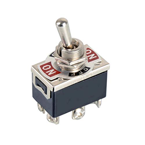 Metal Toggle Switch ON/Off/ON 6-Pin DPDT Car/Truck 12V DC 15A/240V 20A/120V AC