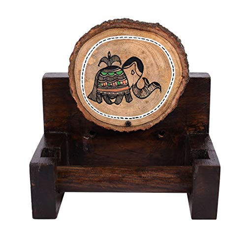 Image of Aakriti Art Creations Folk Charm Handcrafted Madhubani Toilet Roll for Home and Kitchen | Home Decor Gift | Handcrafted Home Decor | Housewarming Gift | Handcrafted Home Decor Gift