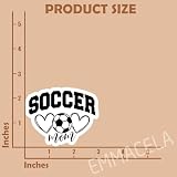 (3PCS) Soccer Mom Stickers - Waterproof Vinyl Decal for Books, Laptops, Tumblers, Water Bottles, Scrapbooks, Soccer Gift Sticker for Mom - 3" x 2.2"