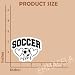 (3PCS) Soccer Mom Stickers - Waterproof Vinyl Decal for Books, Laptops, Tumblers, Water Bottles, Scrapbooks, Soccer Gift Sticker for Mom - 3" x 2.2"