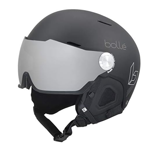 Bollé Unisex – vuxen Might Visor skidhjälmar 55–59 cm, svart matta, medium