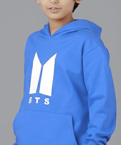 Image of KYDA KIDS Boys Cotton Regular Fit Hooded Neck Hoodies - Sweatshirt with Hoodies Full Sleeves Winter Wear, Long Sleeve Sweatshirts for Boys