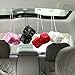 YGMONER Black Fuzzy Dice for Car Rear View Mirror, Pair of 2.75