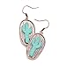 Liavy's Two Tone Metal Cactus Fashionable Earrings - Fish Hook - Copper Burnished