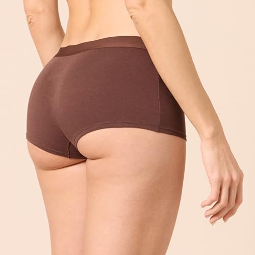 Image of Amazon Essentials Women's Breathable Cotton Boyshort Underwear (Available in Plus Size), Pack of 5