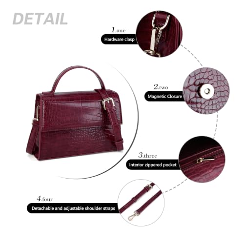 Image of Gladdon Small Crossbody Purse for Womens Trendy Ladies Top Handle Shoulder Bags(S: 5.12''x 7.87''x 2.56'')