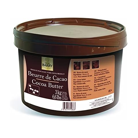 Cacao Barry Cocoa B Cocoa Butter, Pistolesoles, 3 Kg (Pack of 1) Cover