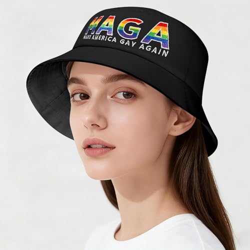 Image of Gay Pride Rainbow Trucker Hat for Men and Women LGBT Embroidered Adjustable Washable LGBTQ Baseball Cap Gifts