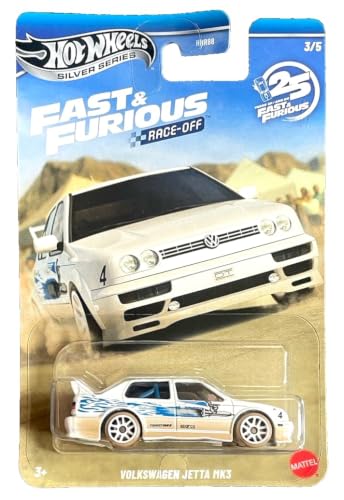 Hot Wheels Fast & Furious Volkswagen Jetta MK3 1:64 Scale White - Image 2