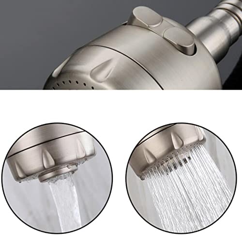 Grifo de cocina de pared para fregadero de acero inoxidable cepillado orientable 4