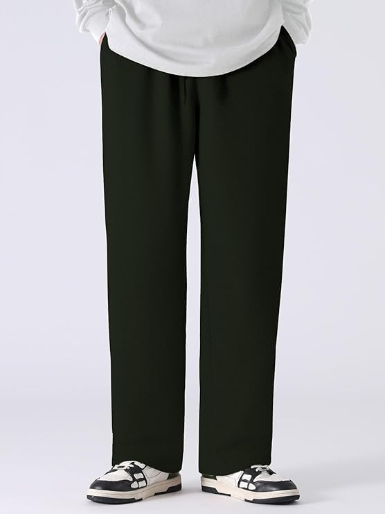 Image of GRECIILOOKS Men's Loose Mid Rise Regular | Sports Stylish Track Pant | Trouser (Available in Plus Size)