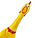 Dlh western Large Screaming Rubber Chicken, 12 Inch Squawking Chicken (2-Pack)