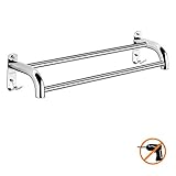 【Utilizar ampliamente】 Toalleros se pueden utilizar para colgar toalla de lavabo y toallas de mano, que son adecuados para superficie lisa como metal, mármol, vidrio, baldosas de cerámica. (la pared pintada no es adecuada)