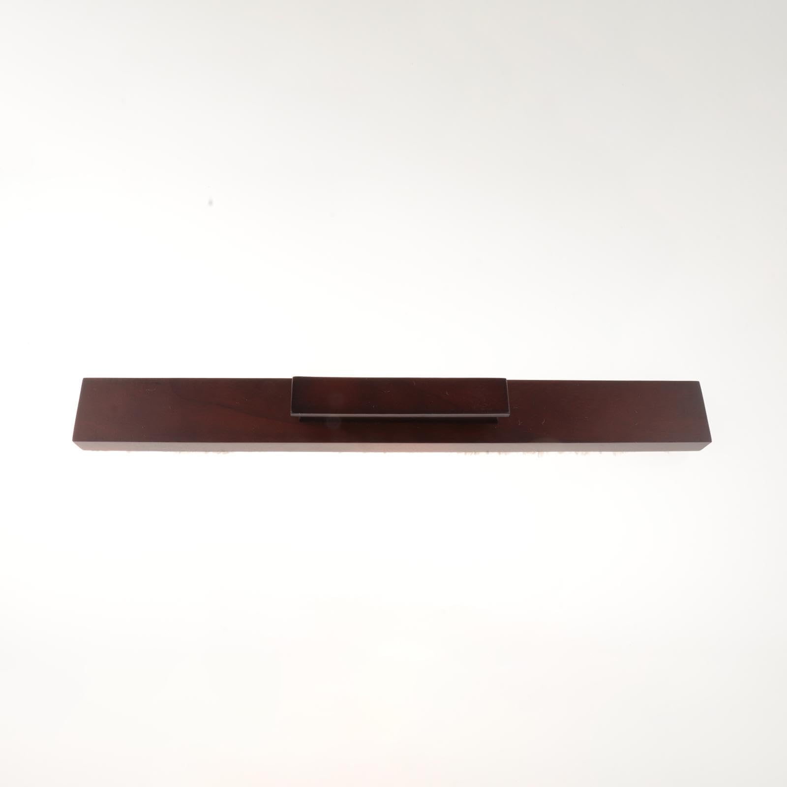 Cepillo de Limpieza para Mesa de Shuffleboard, Herramienta ergonómica de Madera para Interiores, Rojo Oscuro