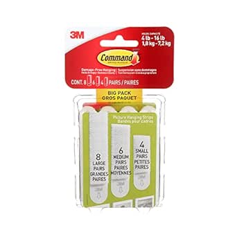 3M Command Assorted Picture Hanging Strips Big Pack