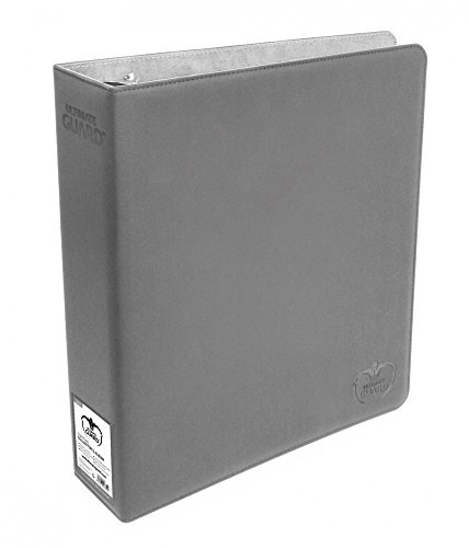Image of Ultimate Guard Collector's Album | Trading Card Collection Binder with Grey Xenoskin Cover & Reinforced 3 Heavy Duty D-Ring | Perfect for TCG Sleeves | Holder Album