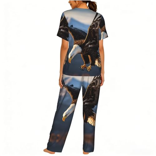 Pijama de mujer con diseño de águila confeccionado para noches confortables de alta calidad 2