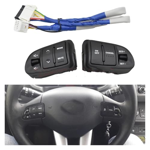 Boîtier Bluetooth Kia Sportage et interrupteur de volant multifonction avec rétroéclairage