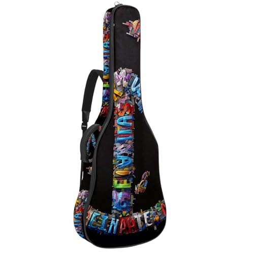 Étui pour guitare acoustique de 104,3 cm en tissu Oxford premium et finitions soignées