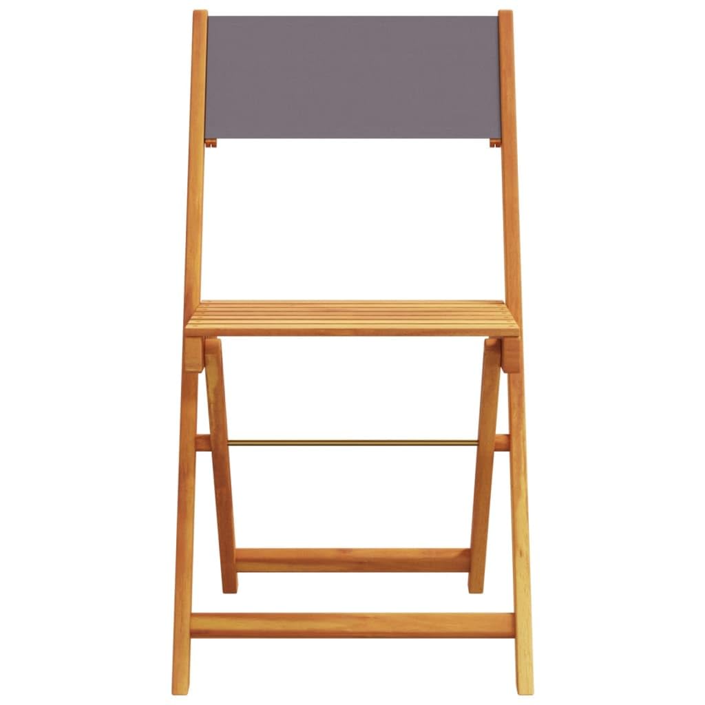LAPOOH Ensemble de Bistro 3 pcs Anthracite Tissu et Bois Massif,Ensemble Bar De Jardin,Ensemble De Bar D'Extérieur,Mobilier De Jardin