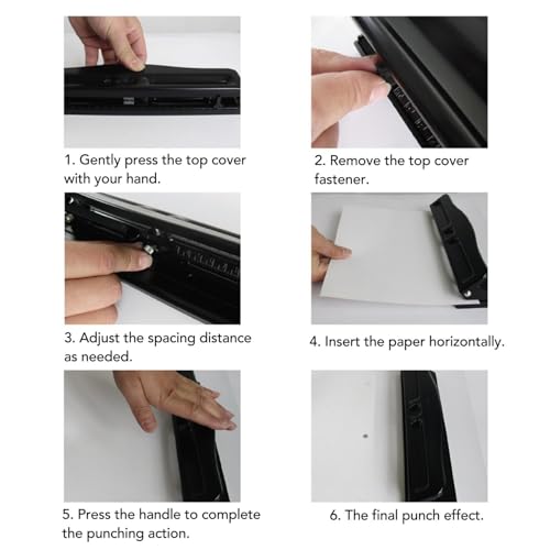 Perforatrice 3 trous A4 manuel métal pour perforeuse de poche