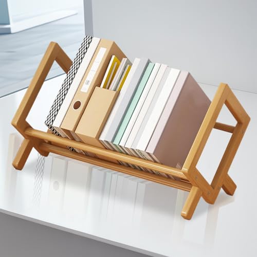 Meuble hutch de bureau compact et étagère de table inclinable pour CD - 5