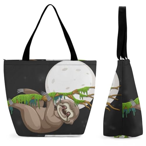 Sac de shopping lune paresseux femme : fini le manque de place avec ce sac à bandoulière
