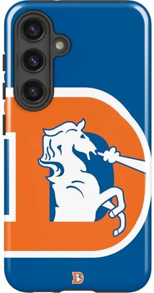 Skinit Impact Phone Case Compatible with Galaxy S24 Plus - Officially Licensed NFL Denver Broncos Retro Logo Design