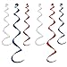 Beistle 50065-RWB 6-Pack Twirly Whirlys, 4-24-Inch and 2-36-Inch