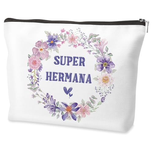 Regalo Hermana Navidad,Regalos para Hermanas,Regalo para Mi Hermana,Regalo Hermana Cumpleaños,Regalos Originales para Hermana,Regalo para Hermana,Regalos Hermanos Boda,Bolsa De Maquillaje Hermana