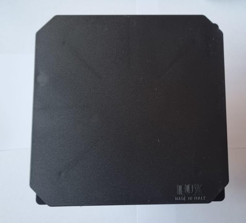 CASC ASPIRATORE DA MURO O SOFFITTO SERIE LEVANTE 80 nero AD ASPIRAZIONE ASSIALE ø80 LUX