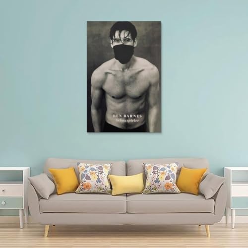 WHBRFO Ben BarnesPoster Bedroom Aesthetic Art Poster Decoration Decorative Wall Art Painting Canvas Mural Living Room PaintingUnframe-style08x12inch(20x30cm)