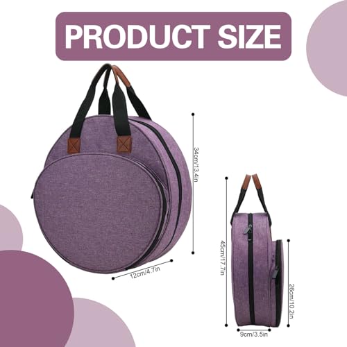 Bolsa de bordado cuadrada con cremallera y asa para hilos 6