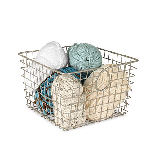 Spectrum Diversified Teardrop Storage Basket, Large, Satin Nickel #TOP4