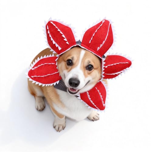 Sombrero para perros y gatos Halloween rojo ajustable S miniatura 2
