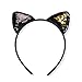 Produktbild BIGBOBA Haarband für Damen und Mädchen Katzenohren mit Pailletten Haarschmuck für Party Cosplay 14 * 6CM Nr. 3