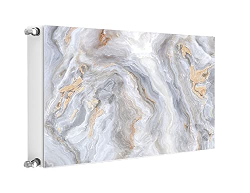 TMK ArtDeko Cubierta magnética para radiador, protección visual, ahorro de energía, 80 x 60 cm, cubierta magnética para radiadores