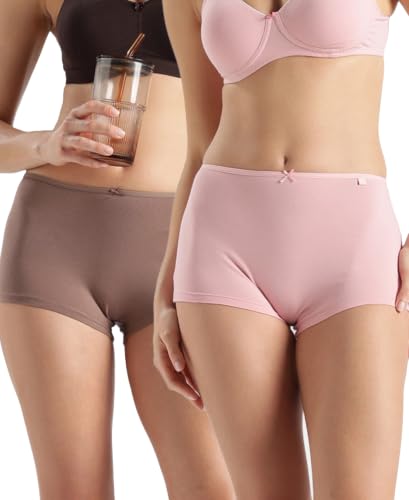 Image of Jockey SS04 Women High Coverage Super Combed Cotton Elastane Stretch Boy Leg (Pack of 2)