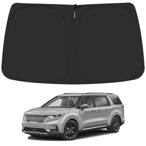 ULROLIT Windshield Sun Shade for 2022 2023 2024 2025 Kia Carnival Accessories, Foldable Window...