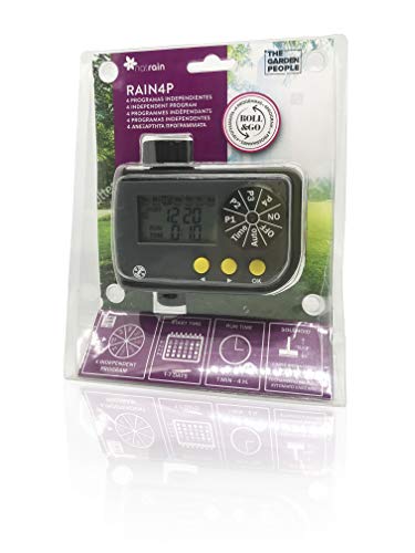 Natrain RAIN4P Programador electrónico LCD EV Solenoide