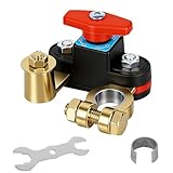 Interrupteur de déconnexion de batterie, interrupteur d'arrêt de batterie, 12 V-48 V, interrupteur maître de coupure d'alimentation pour voiture, camping-car, bateau, VTT, UTV (marche/arrêt)