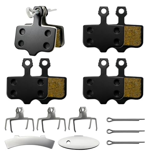 Bremsbeläge für Prophete Elektrofahrrad - Scheibenbremsbeläge Bremsbelag Elektrofahrräder für E-Bike kompatibel mit Telefunken, Zündapp usw, Scheibenbremse Disc Brake Pads mit 2 Justierplatte, 4 Paar