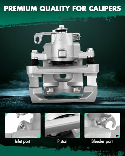 Image of SCITOO 18B4909 18B4908 Rear Left & Right Disc Brake Calipers w /Bracket Fit For Ford For Freestar 2004-2007,For Mercury For Monterey 2004-2007, Single Piston