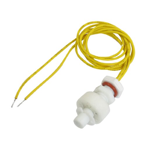 Sourcingmap Aquarium Tank Pool Liquid Water Level Sensor Vertical Floating Switch 35mm Long, White