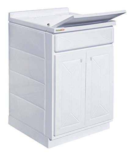 Trioplast Yellowshop - Mobile lavatoio 2 ante in resina interno-esterno pilozza lavabo lavanderia...