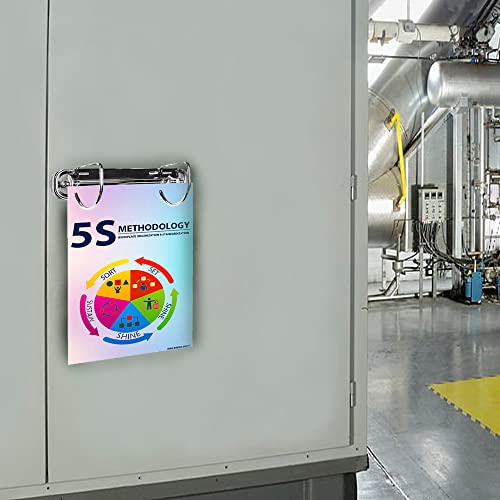 2 Ring Binder Mechanism, Magnetic Ring Binder 1 Inch, D Shaped Ring, For Hanging A5 Paper (Size 5.5 X 8.5 Inch, Half Letter) #TOP5